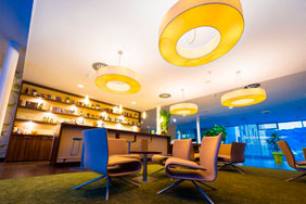 Bespoke University Bar - Blue Mood Lighting