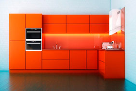 University Kitchen - Orange Block