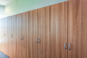 University Lockers - Cherry Wood