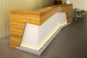 University Reception - contemporary-reception-desk