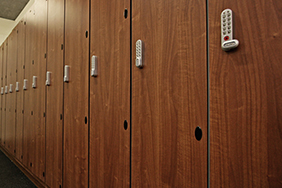 University Lockers - large-wooden-lockers-with-keypad